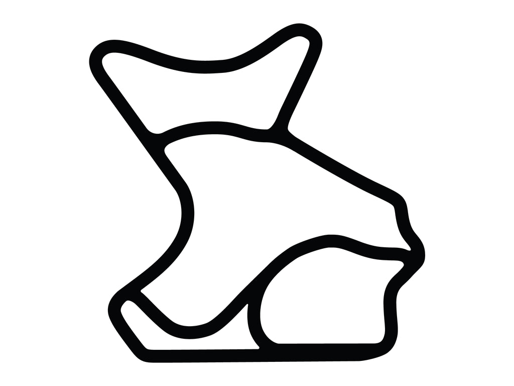 Morgan Park Raceway 2009 Decal - White - 5cm