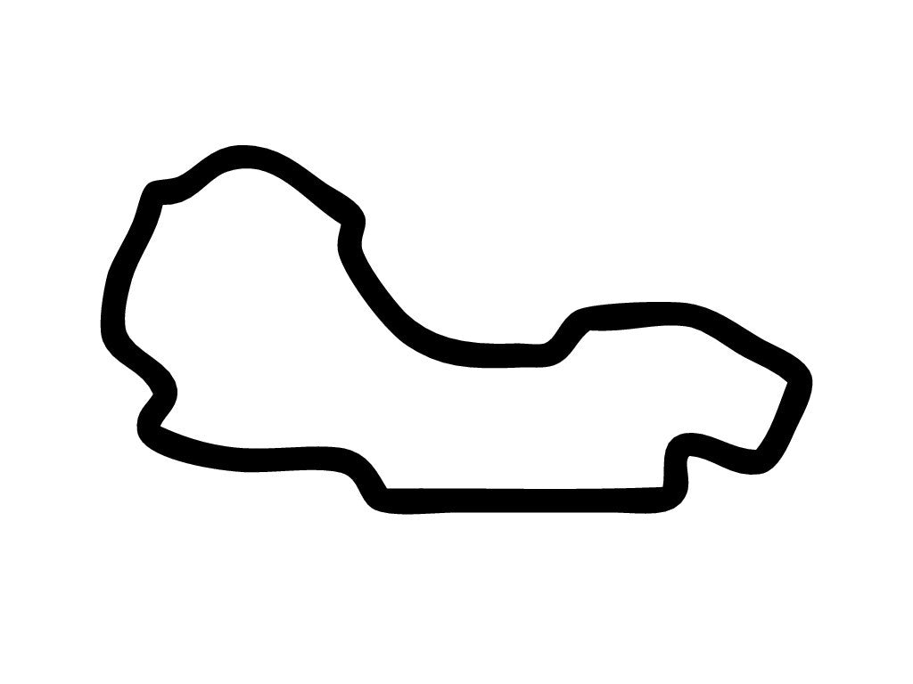 Melbourne Grand Prix Circuit Decal - White - 5cm
