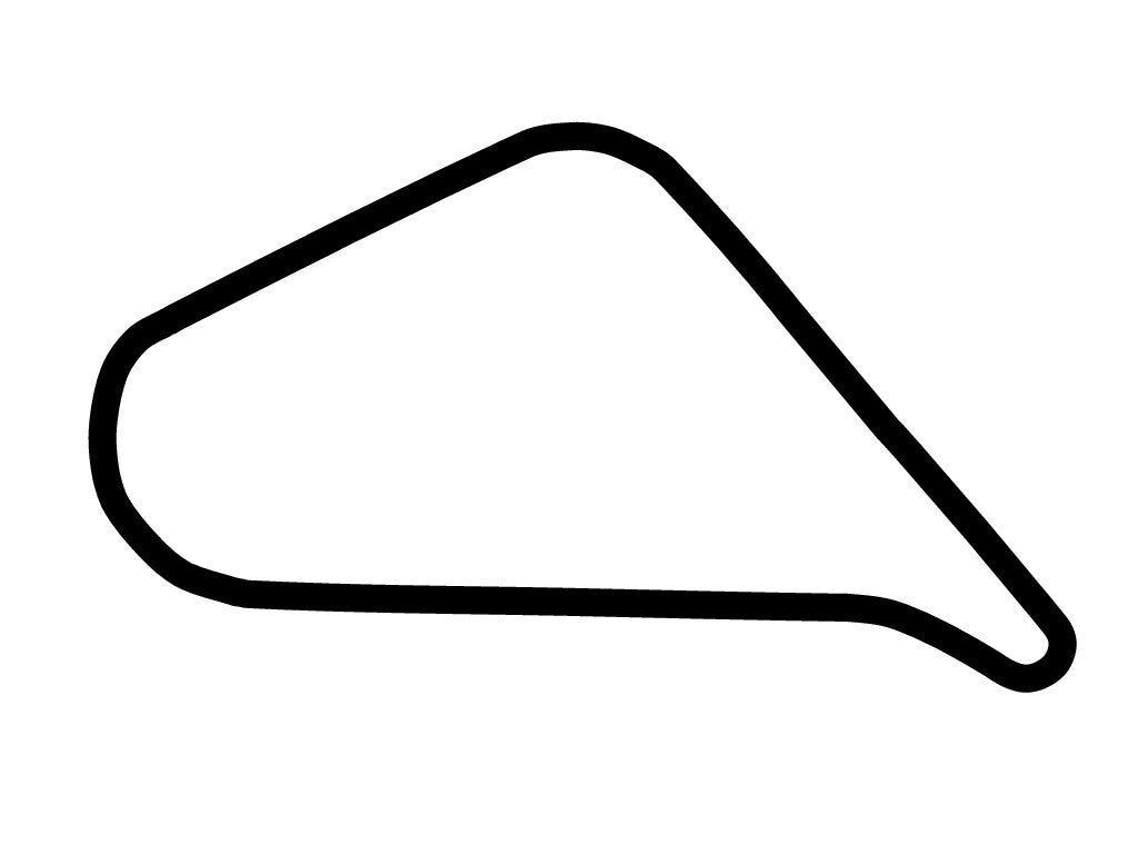 Autodromo Juan y Oscar Galvez Layout 7 Decal - White - 5cm