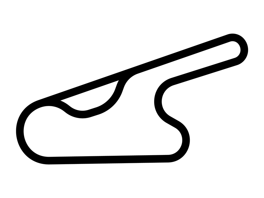 X1 Outdoors Kart Banked Track Decal - White - 5cm