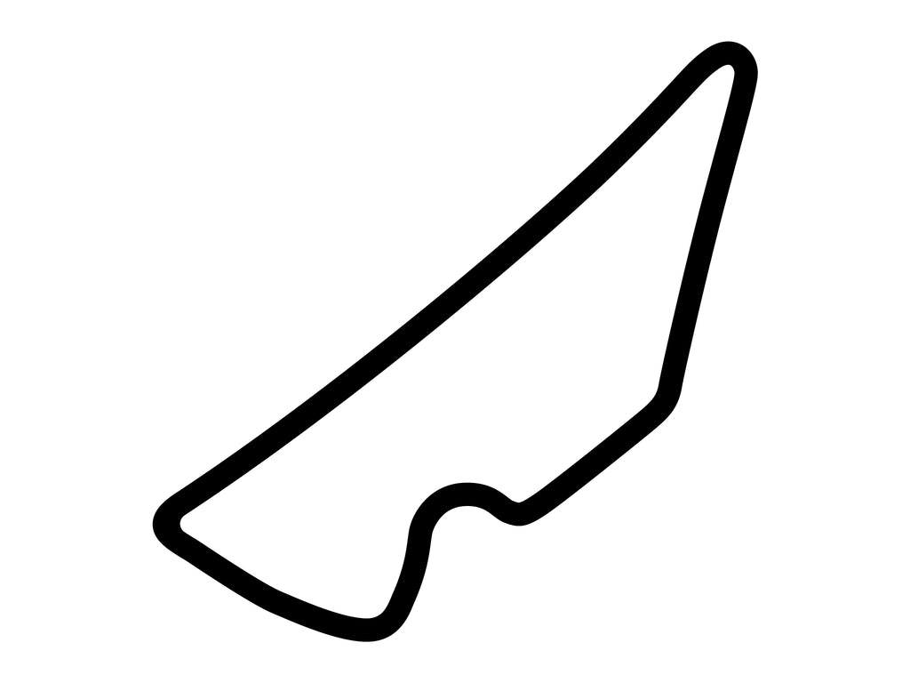 Circuit of the Americas Club Circuit Decal - White - 5cm