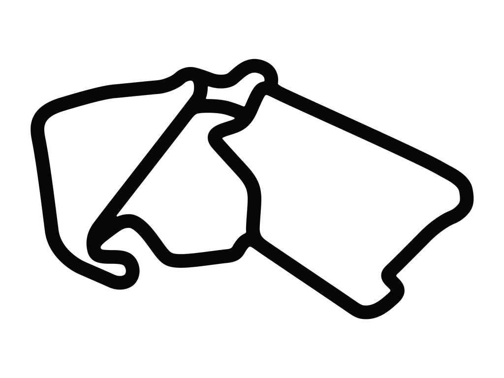 Silverstone Combo Circuit Decal - White - 5cm