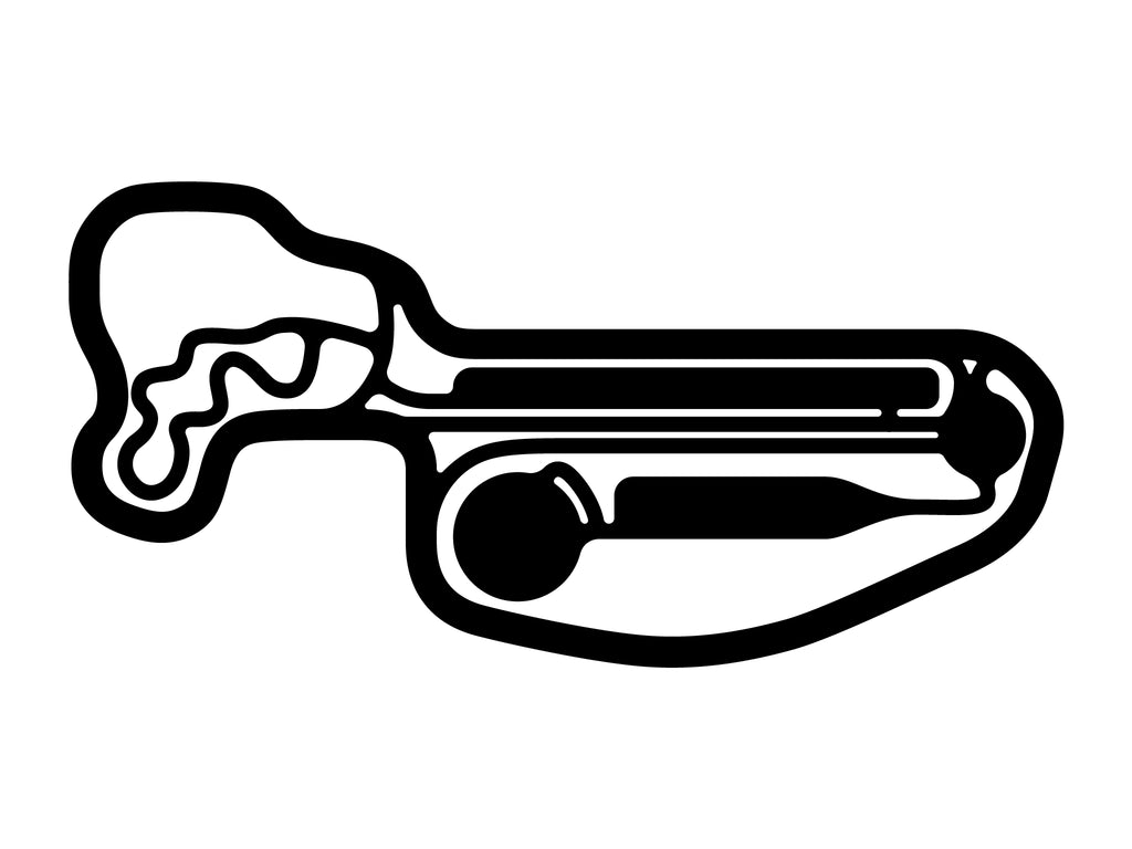 Porsche Experience Center (Atlanta) Decal - White - 5cm