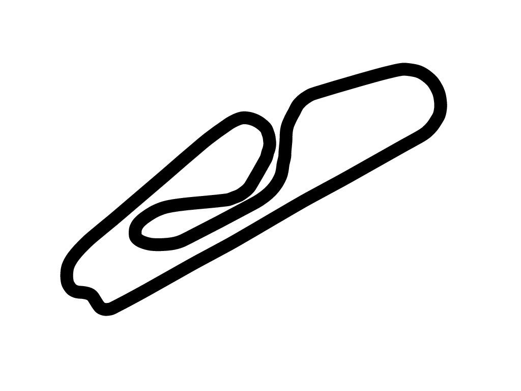 Curitiba International Autodrome Decal - White - 5cm
