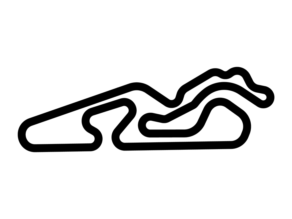 X1 Outdoors Kart Daytona Circuit Decal - White - 5cm