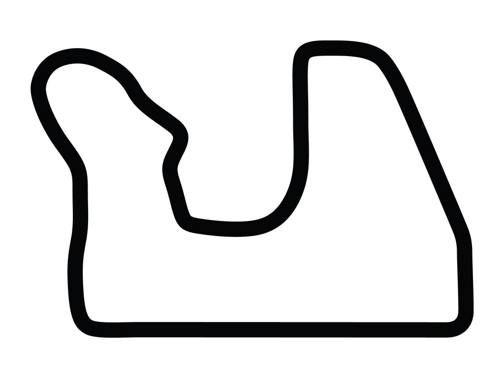 Blackhawk Farms Raceway Decal - White - 5cm