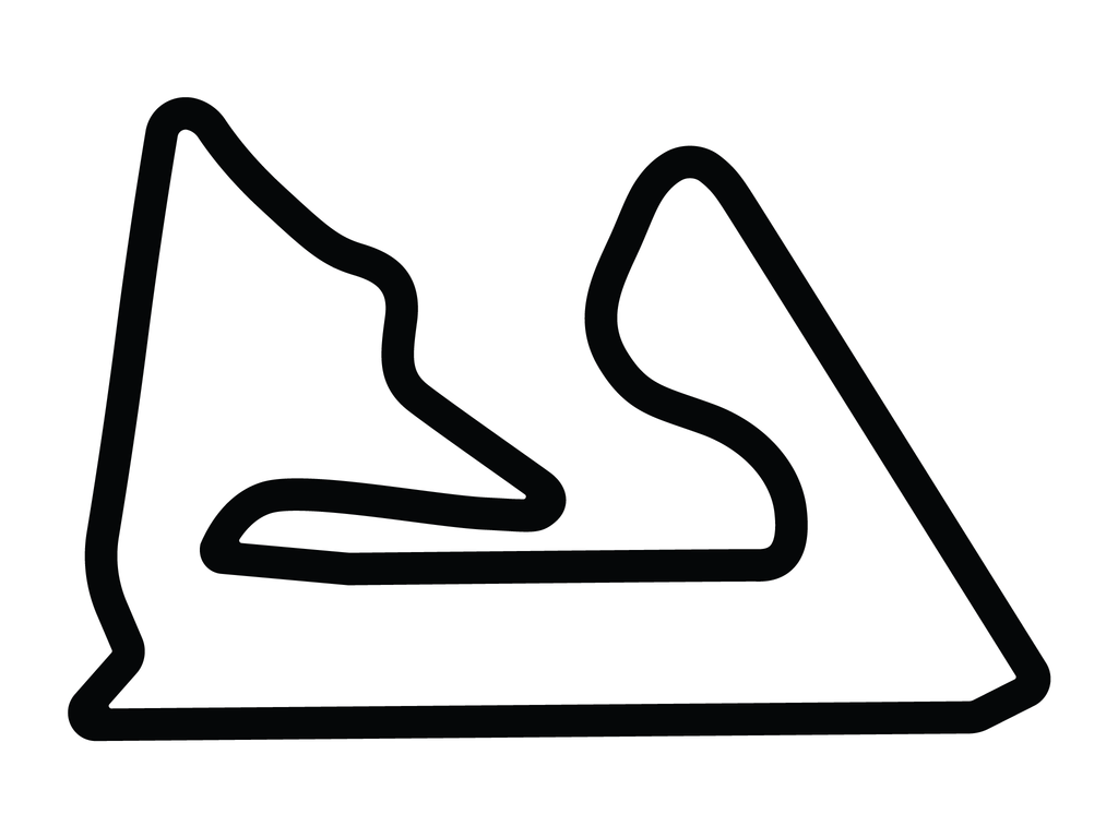 Bahrain International Circuit Grand Prix Decal - White - 5cm