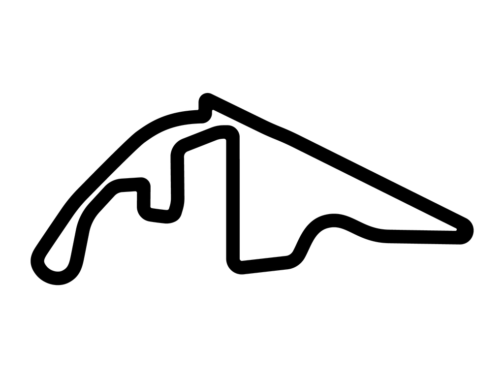 Yas Marina GP Circuit Decal - White - 5cm