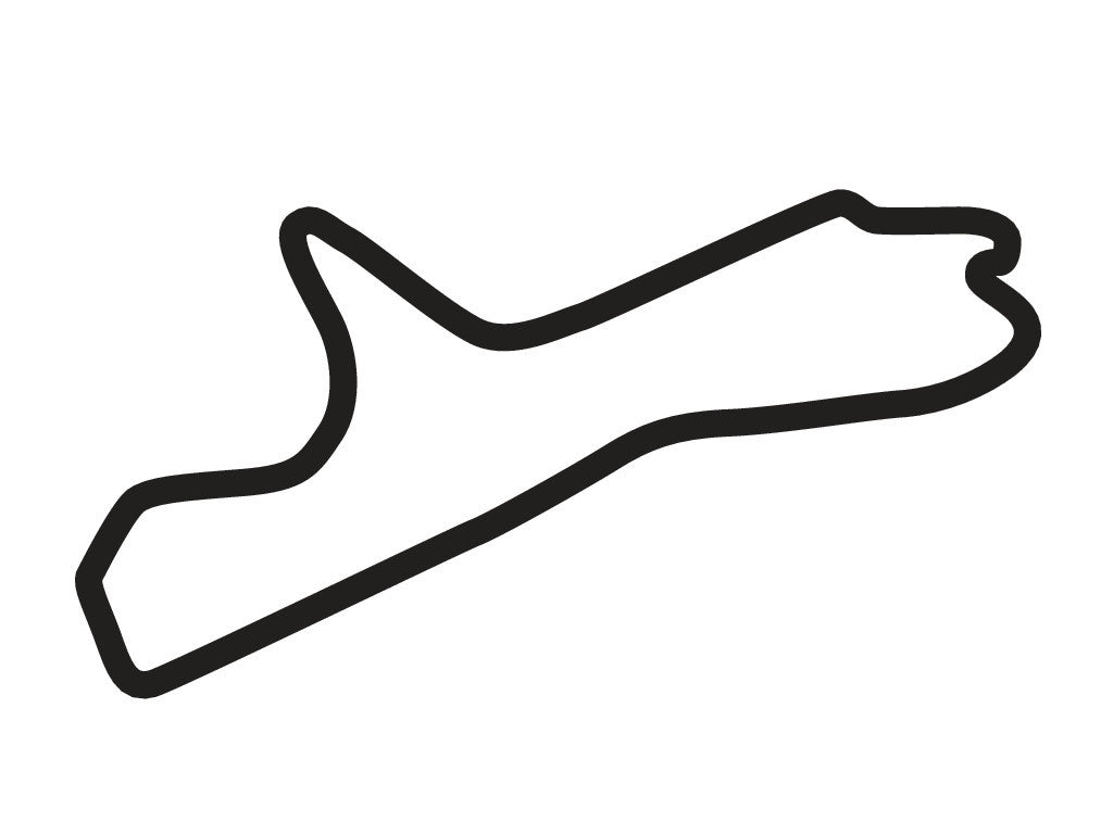 Gotland Ring South Circuit Decal - White - 5cm