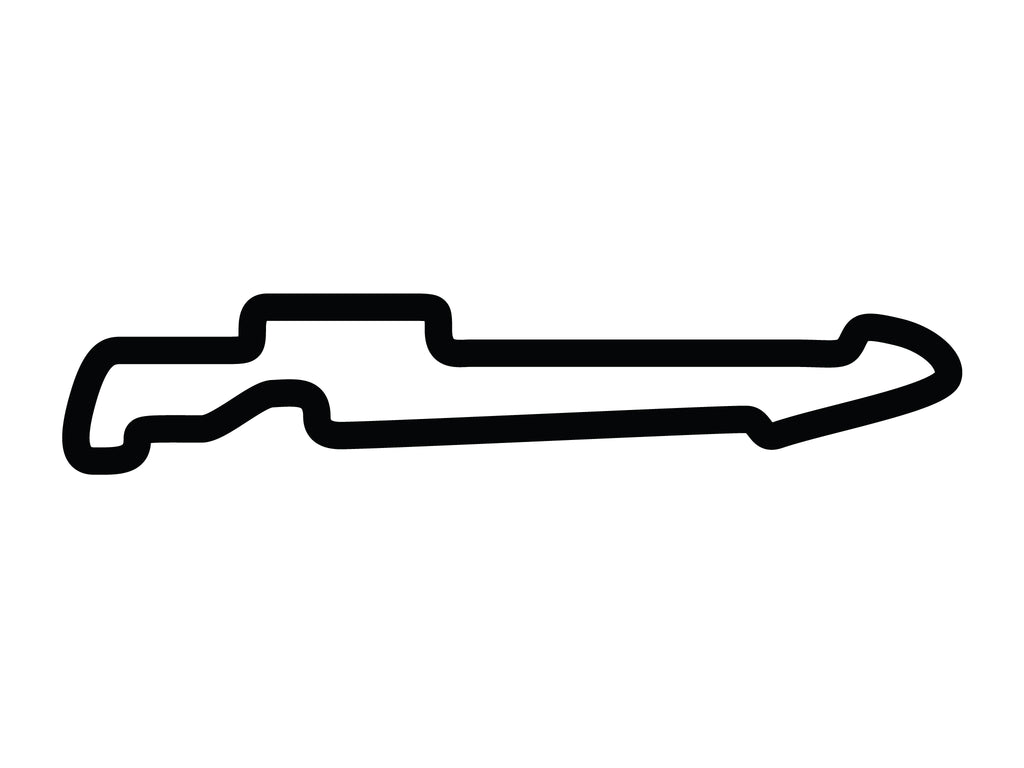 Auto Club Speedway Interior Decal - White - 5cm
