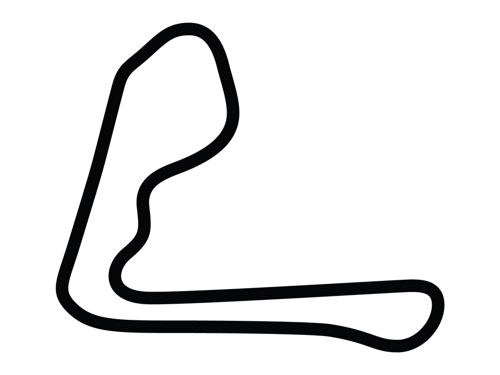Summit Point Motorsports Park Jefferson Circuit Long Decal - White - 5cm