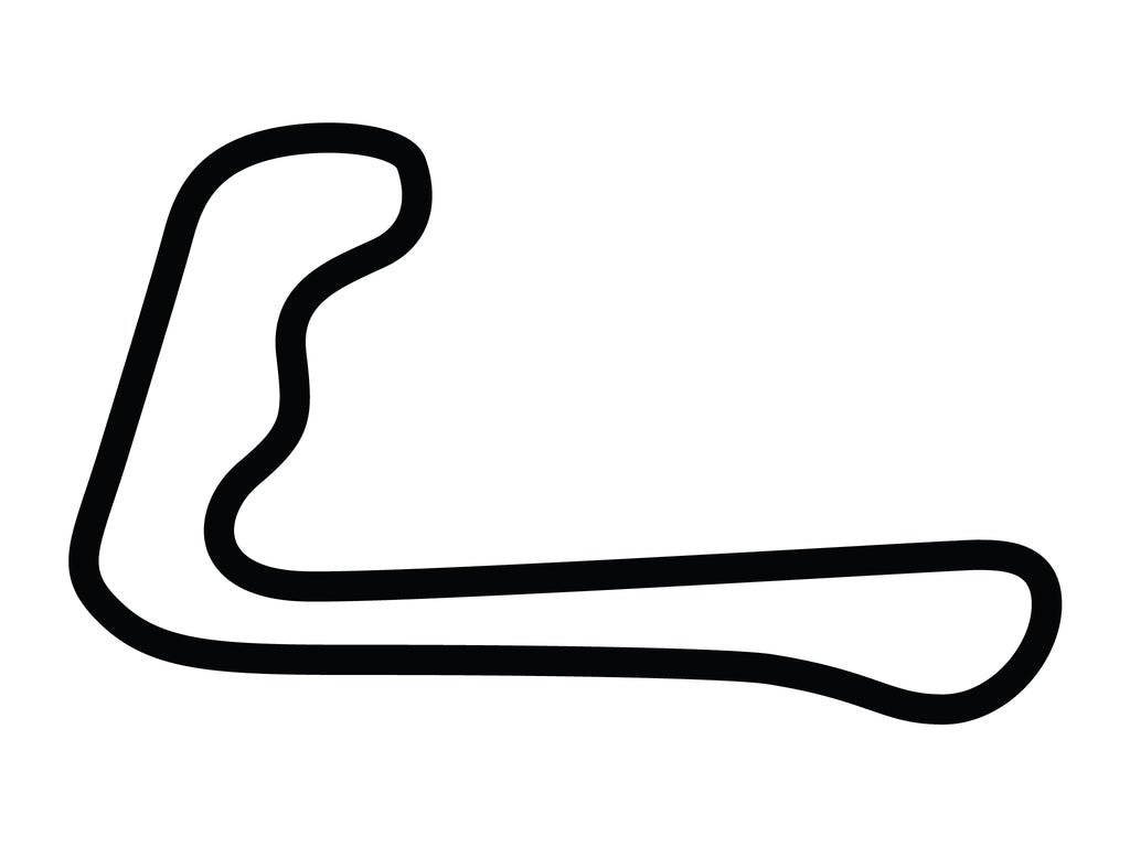 Summit Point Motorsports Park Jefferson Circuit Decal - White - 5cm