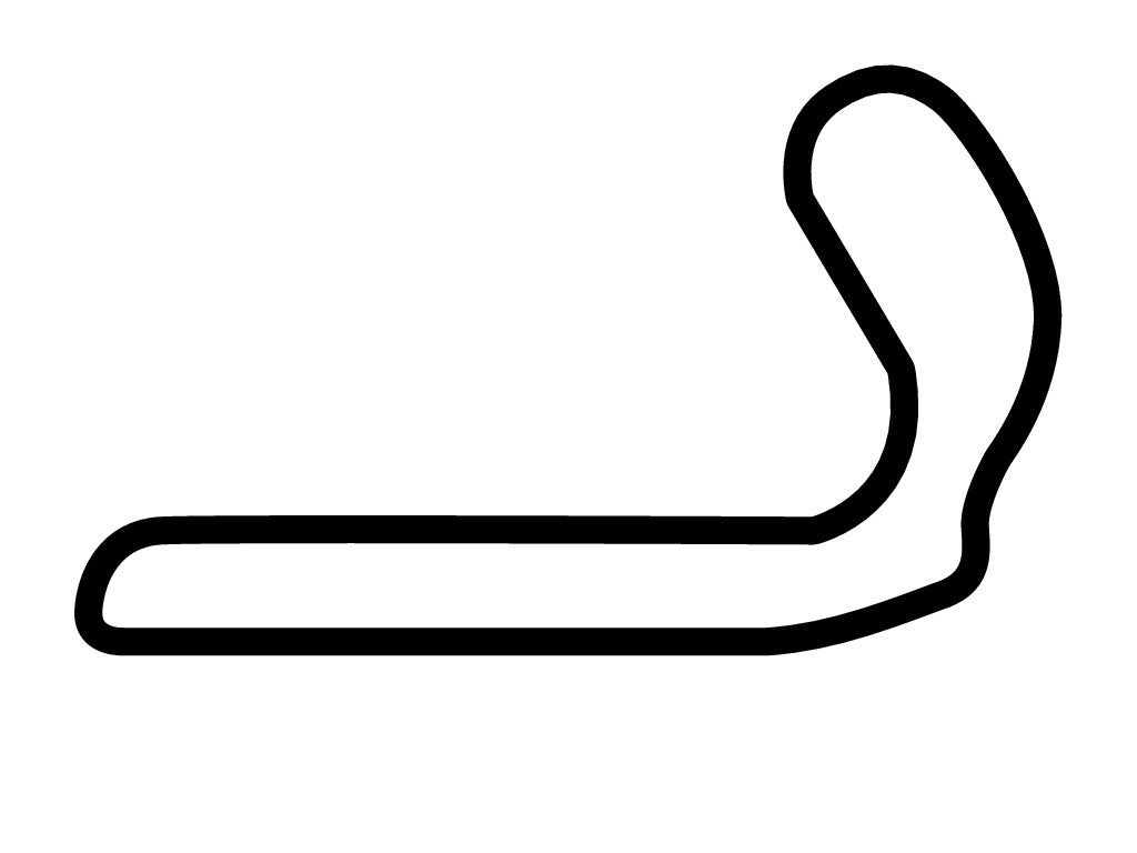 Mantorp Park Circuit 1 Decal - White - 5cm