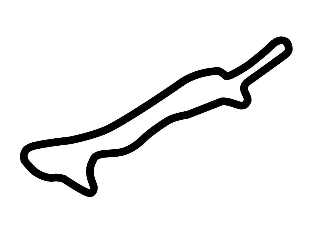 Maze Sea Circuit Decal - White - 5cm