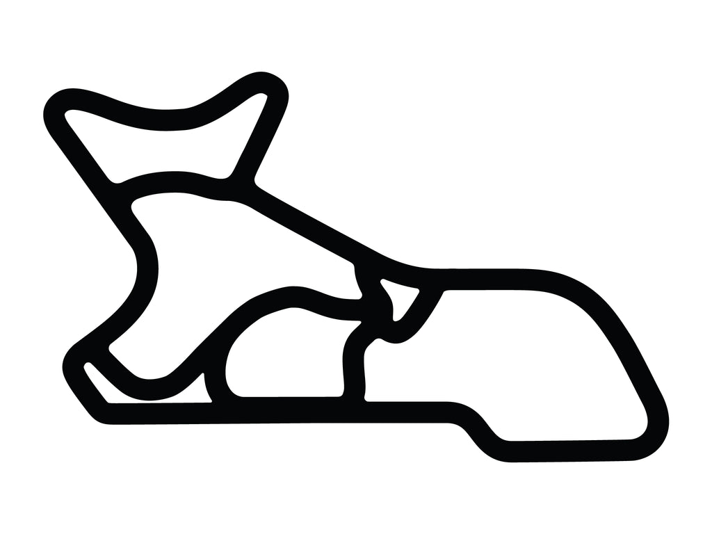 Morgan Park Raceway Decal - White - 5cm