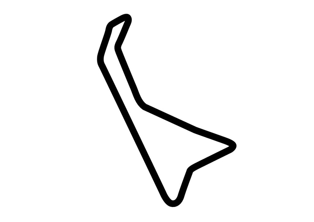 Navarra 2.7 km Circuit Decal - White - 5cm