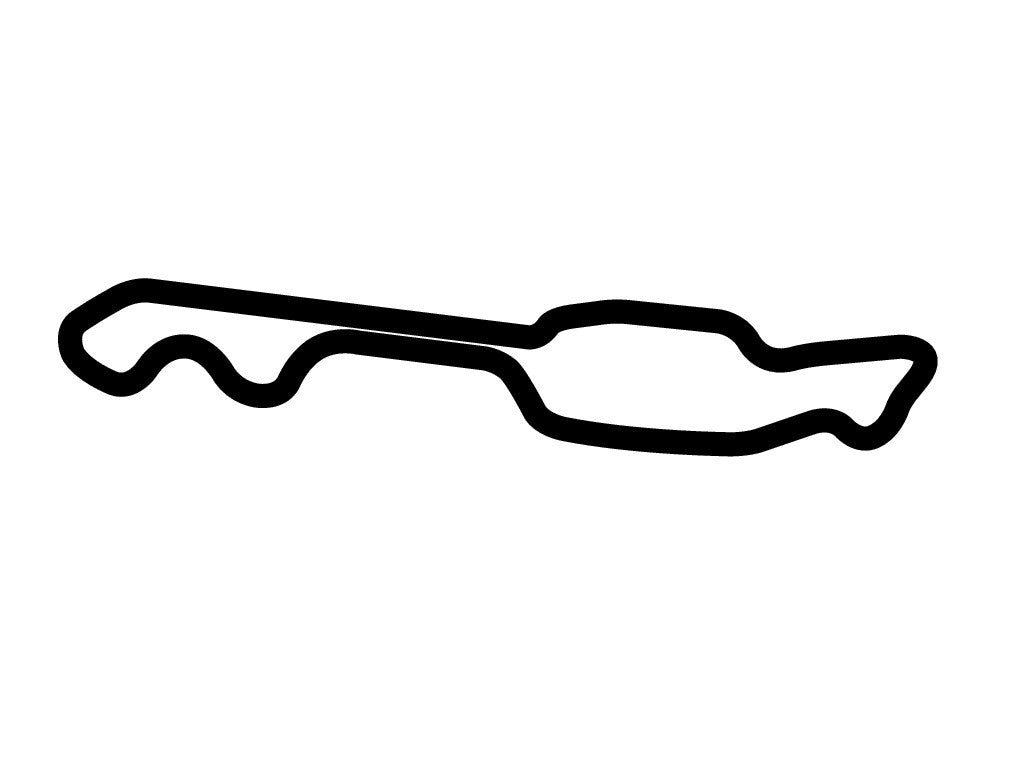 No Problem Raceway Park Decal - White - 5cm