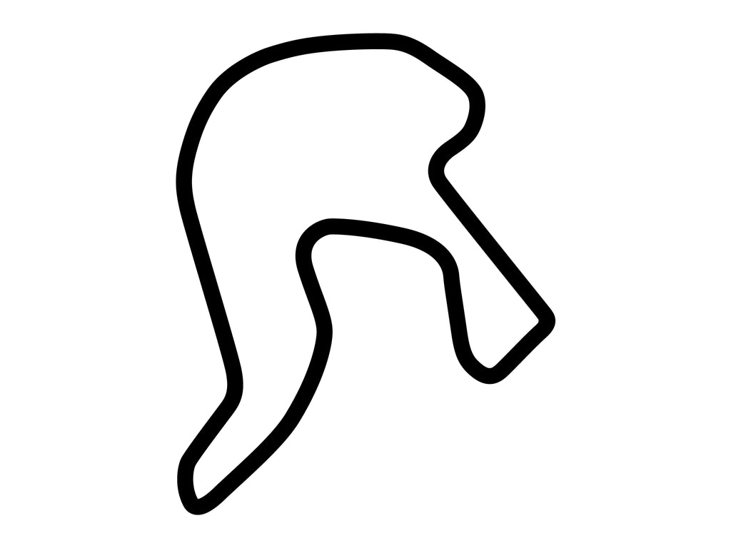 Mont Tremblant Circuit North Decal - White - 5cm