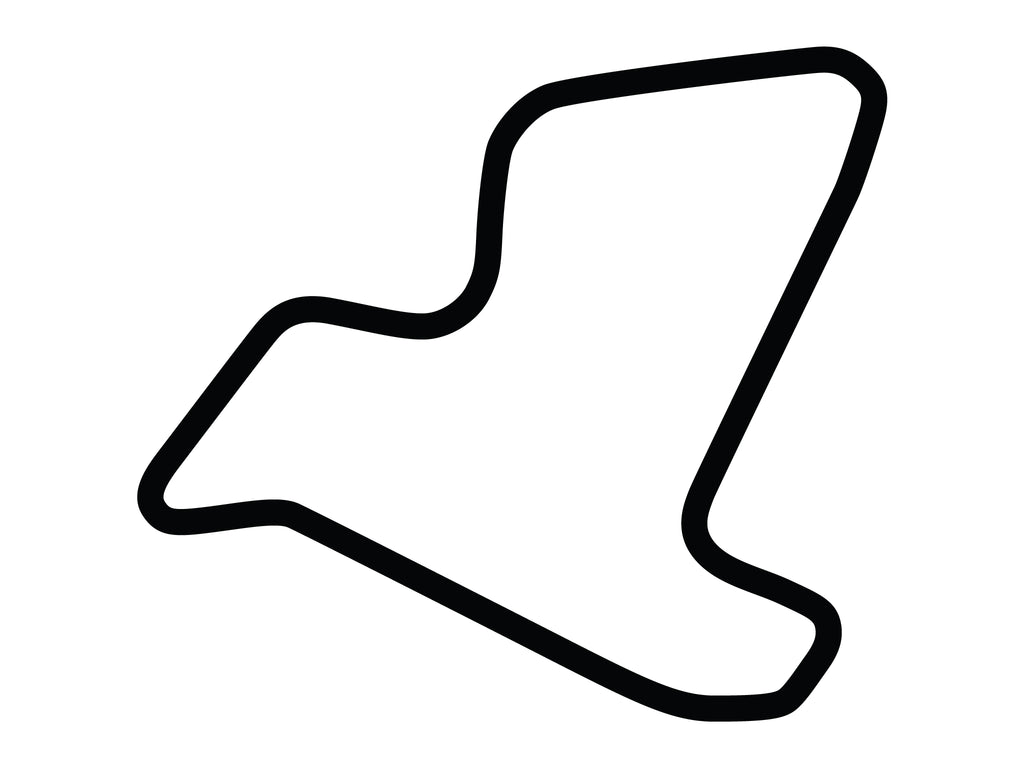 Autobahn Country Club North Circuit Decal - White - 5cm