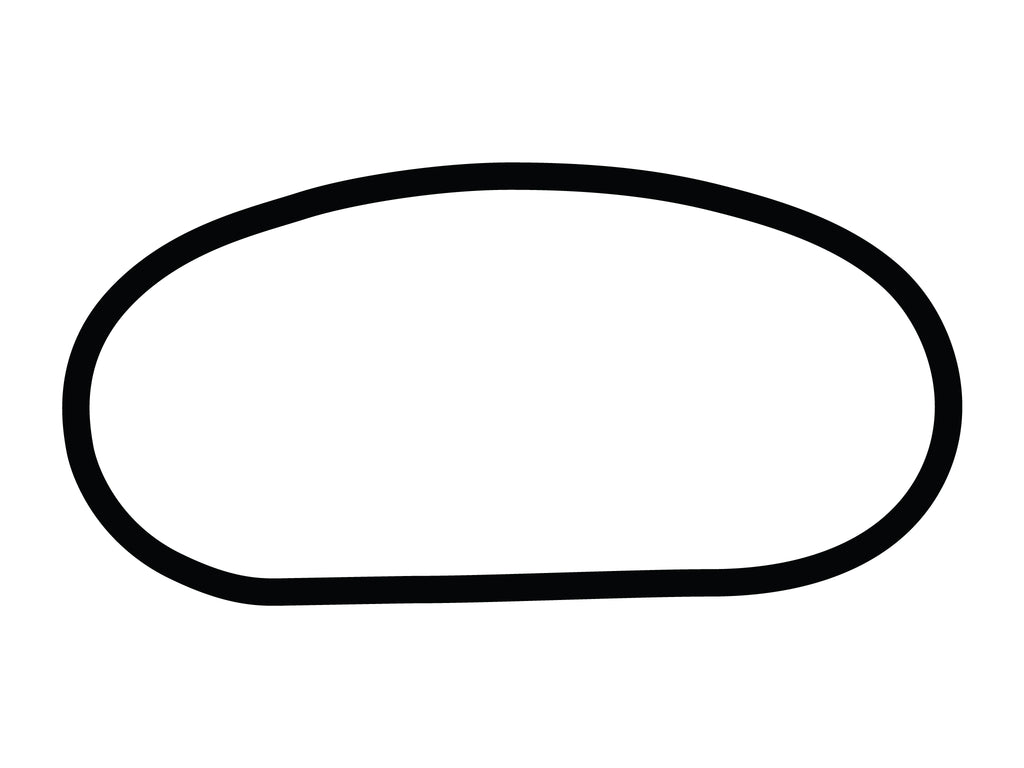 Texas World Speedway Oval Decal - White - 5cm