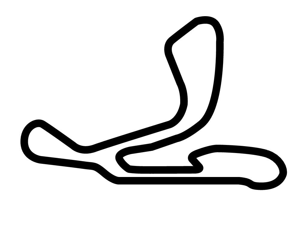 Pau Arnos Circuit Decal - White - 5cm