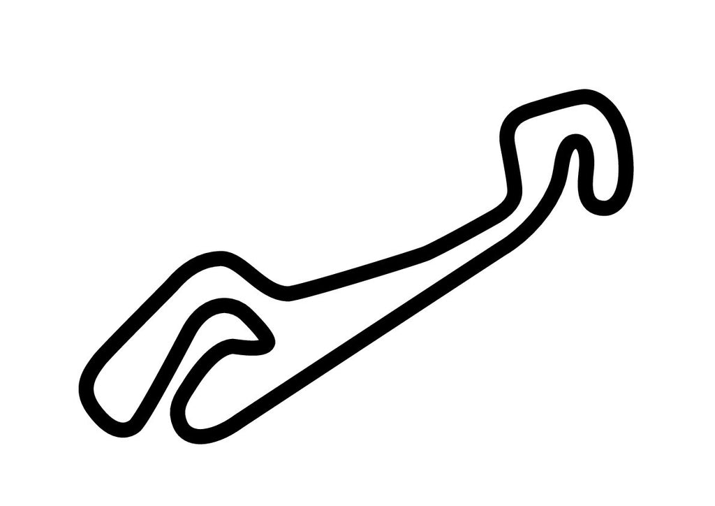 Paul Armagnac Circuit Decal - White - 5cm