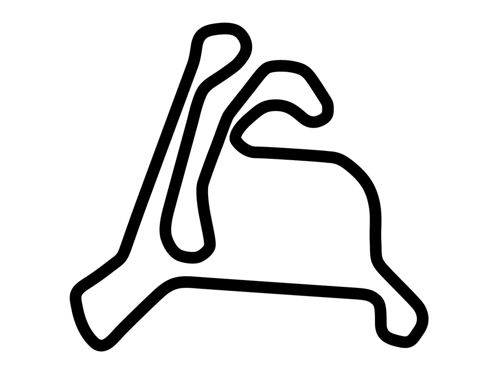 Calabogie Motorsports Park Pro Circuit Decal - White - 5cm