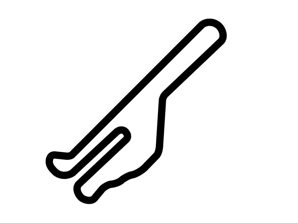 Riverside International Raceway (Historic) Decal - White - 5cm