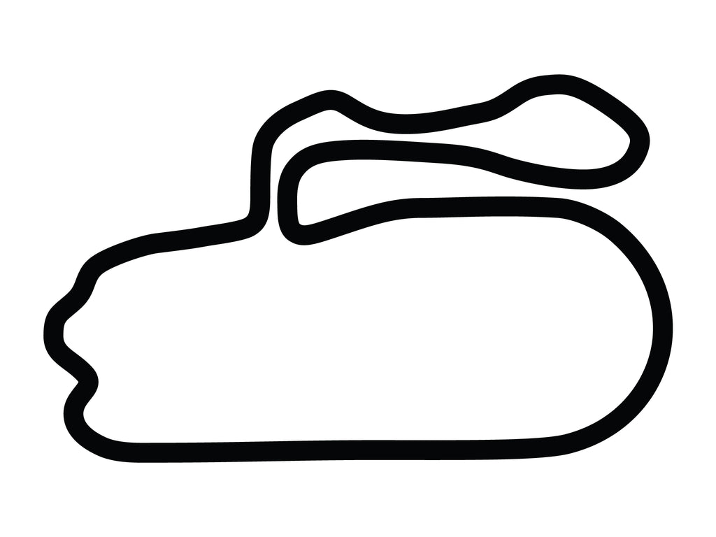 New Hampshire Motor Speedway Roval Alternate Course Decal - White - 5cm