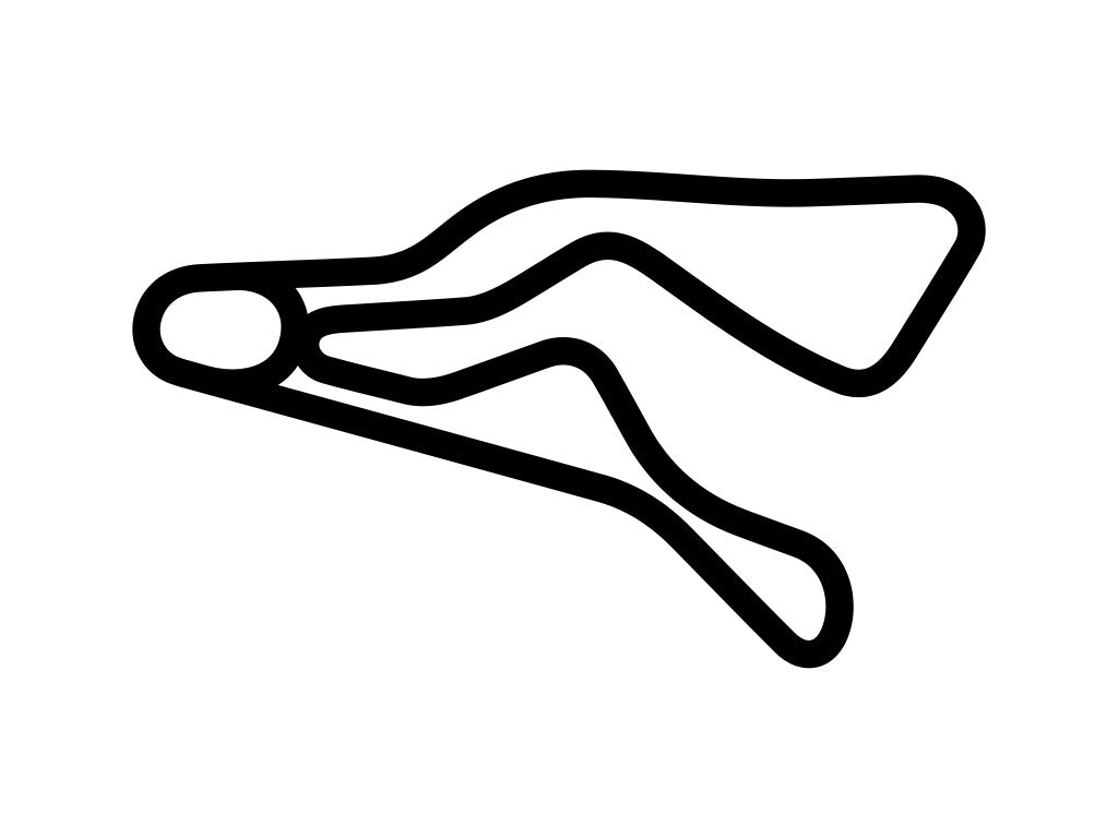 Second Creek Raceway Decal - White - 5cm