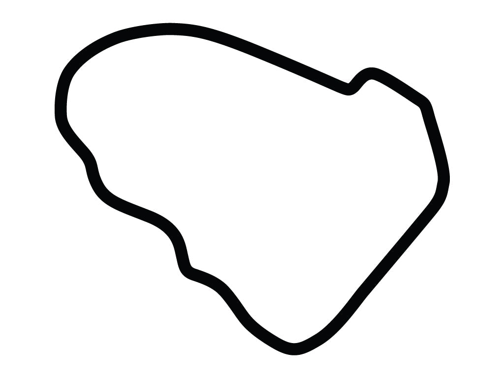 Road Atlanta Short Course Decal - White - 5cm