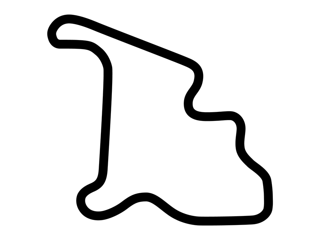 Mid-Ohio Short Course Decal - White - 5cm