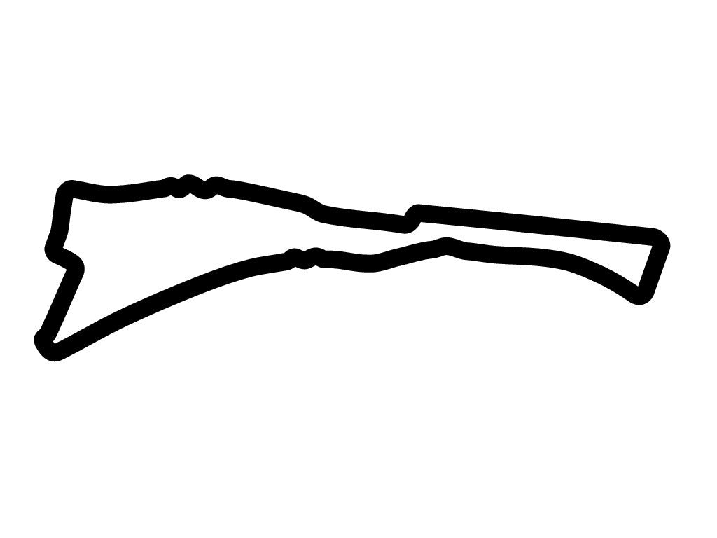 Surfers Paradise Street Circuit Decal - White - 5cm