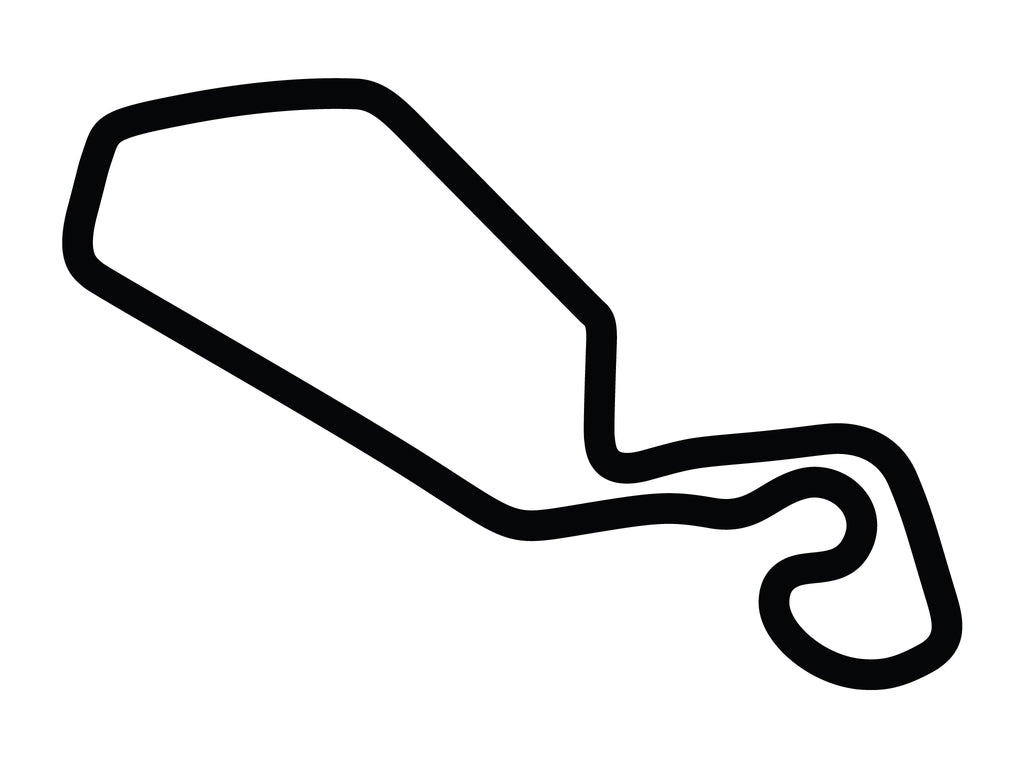 New Jersey Motorsports Park Thunderbolt Decal - White - 5cm