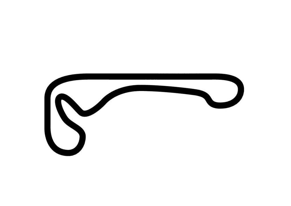 Timaru International Motor Raceway Decal - White - 5cm
