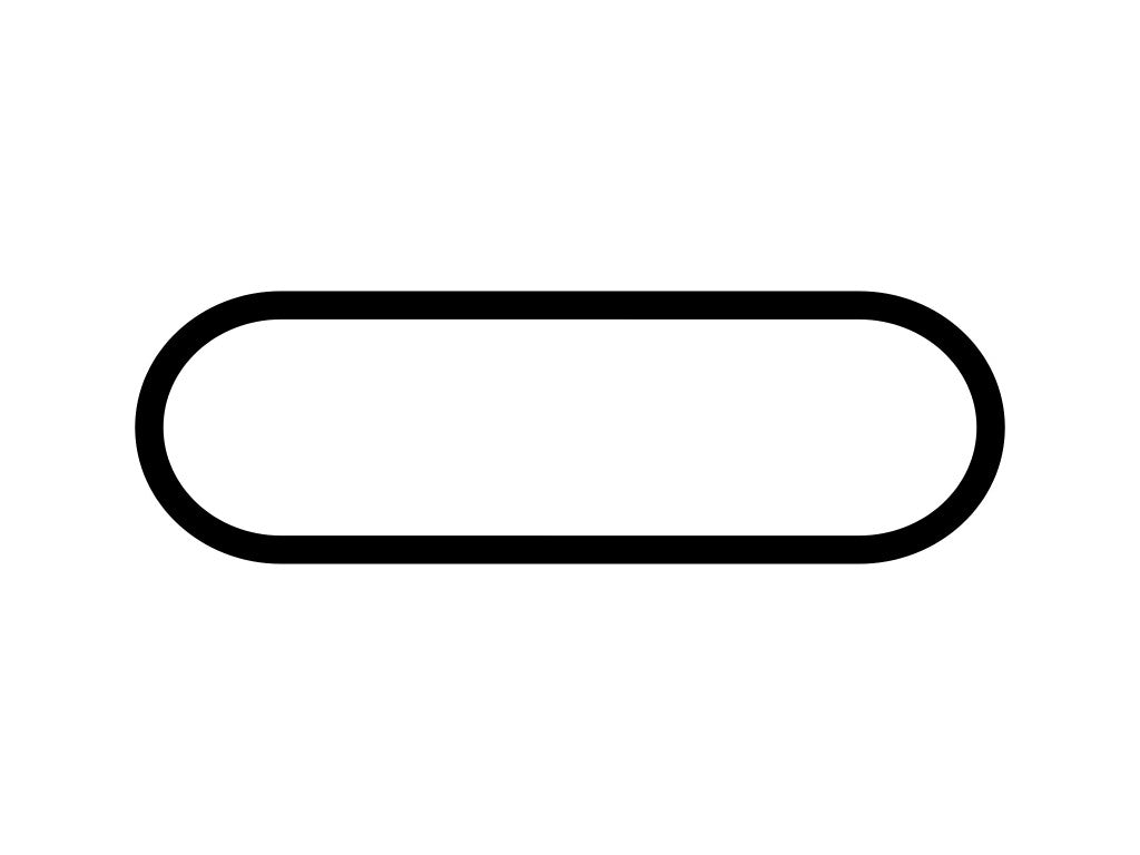 Transportation Research Center Ohio Oval Decal - White - 5cm