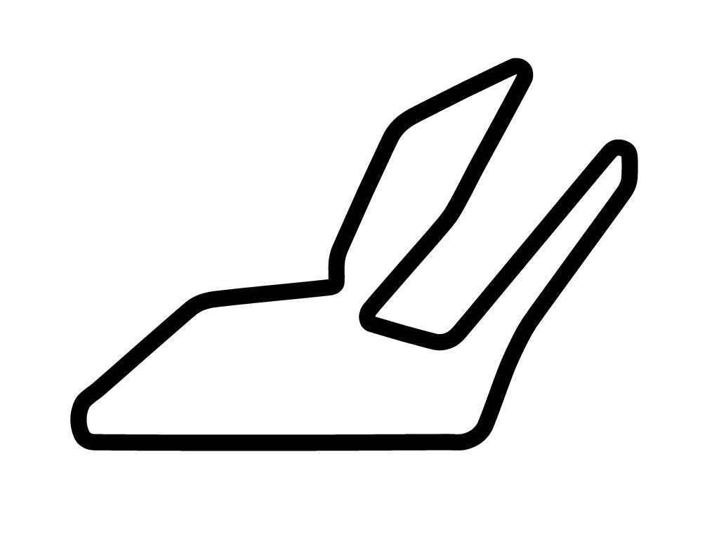 Zhuhai International Circuit Decal - White - 5cm
