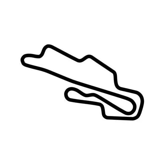 VinylHub Mugello Circuit decal featuring detailed racing track design on a durable adhesive sticker.