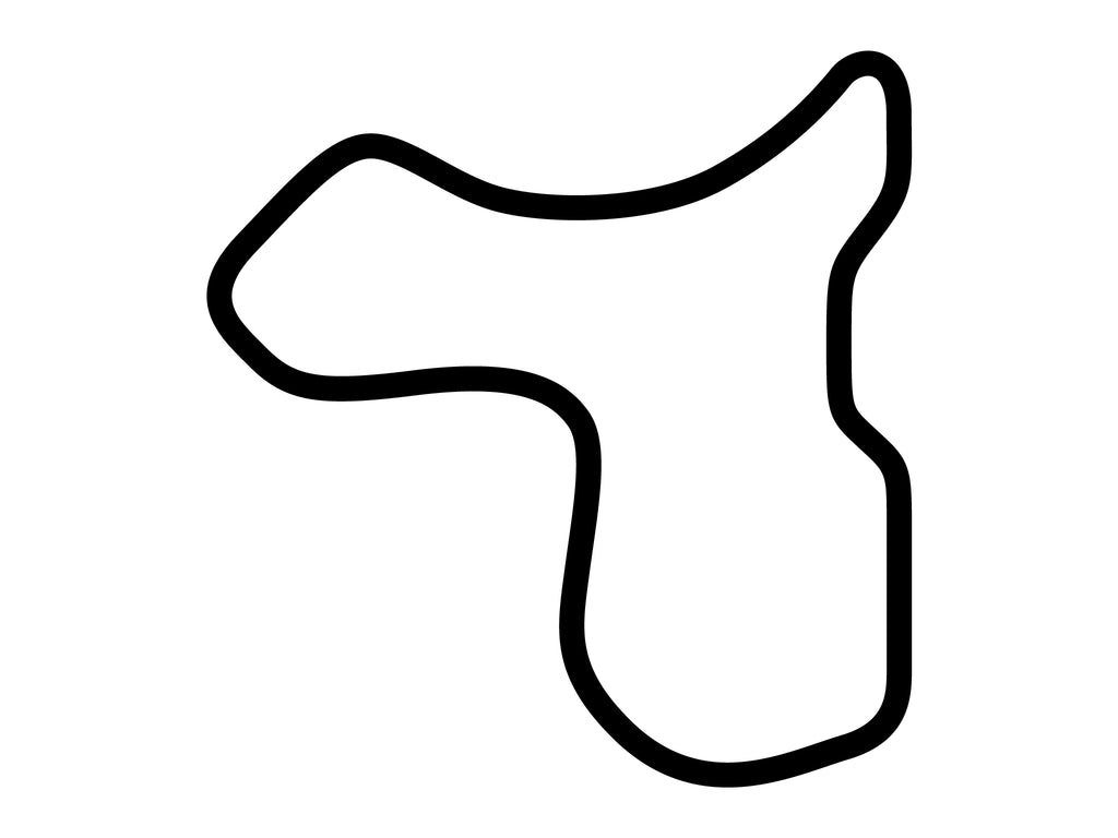 Spring Mountain Motorsports Ranch 0.5 Kart Decal - White - 5cm