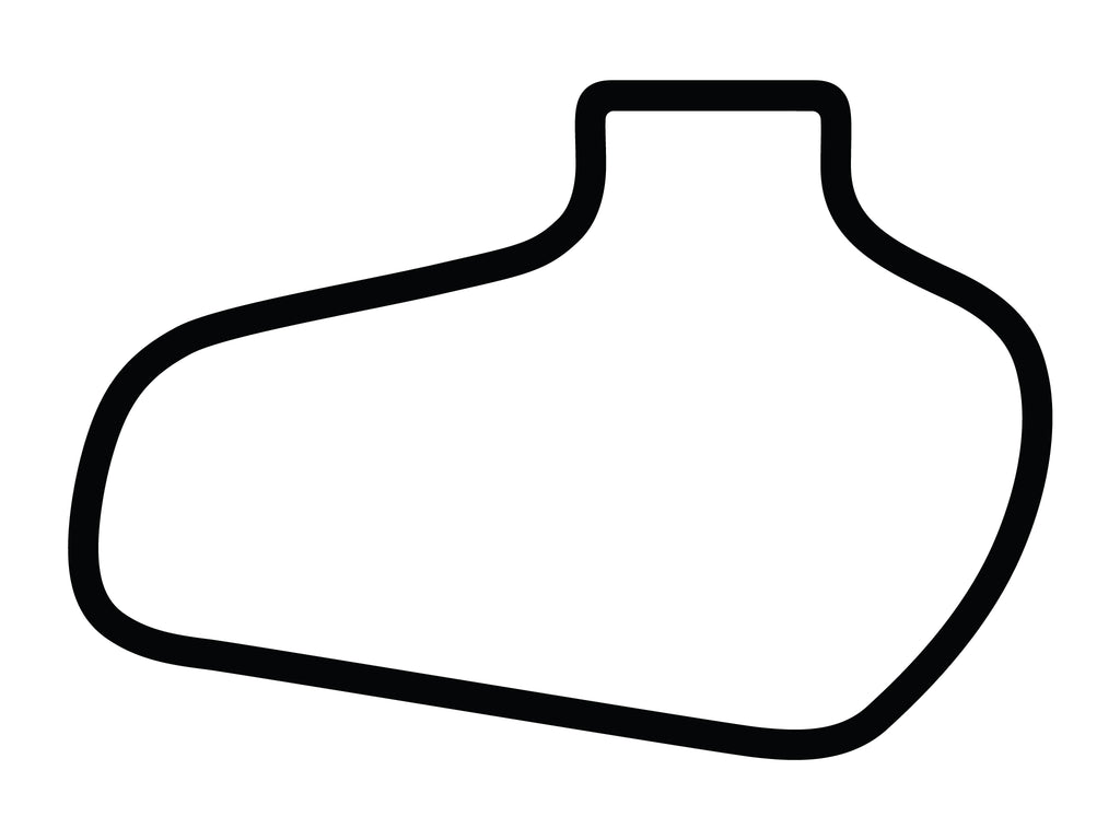 Texas World Speedway 1.0 Mile Decal - White - 5cm