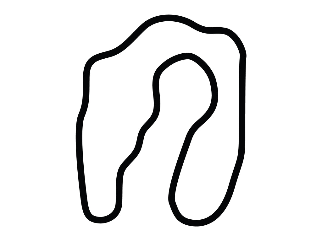 Motorsport Ranch Cresson 1.3 Decal - White - 5cm