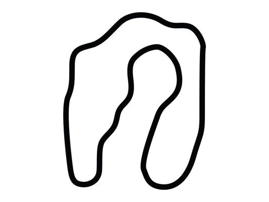Motorsport Ranch Cresson 1.3 Decal - White - 5cm