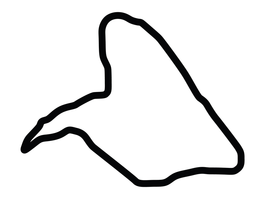 Spa-Francorchamps 1978 Decal - White - 5cm