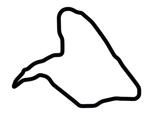 Spa-Francorchamps 1978 Decal - White - 5cm