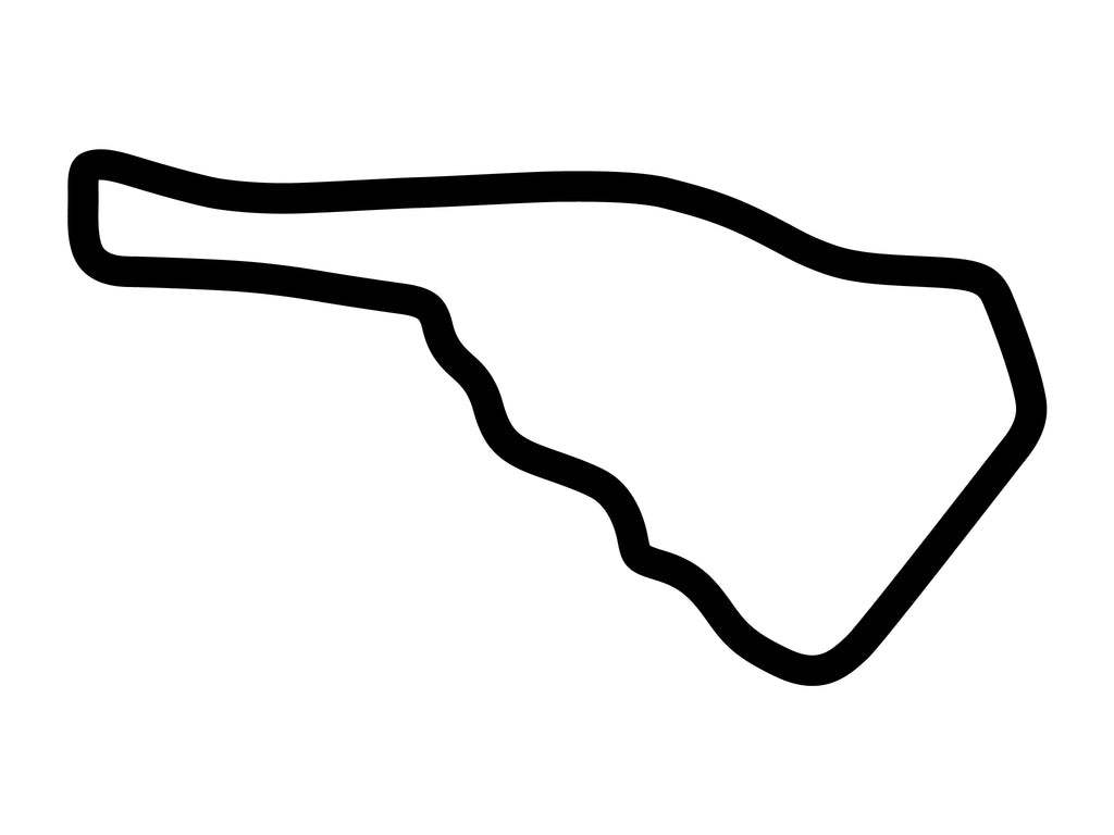 Road Atlanta (Pre 1988) Decal - White - 5cm