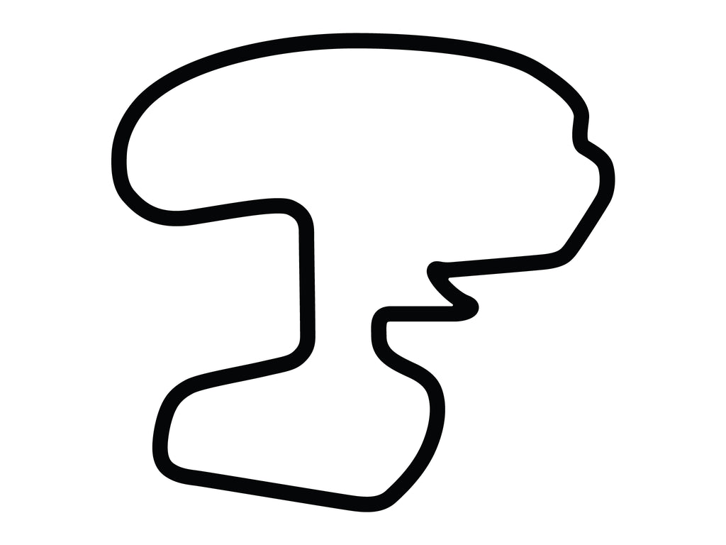 Texas World Speedway 2.8 Mile Decal - White - 5cm