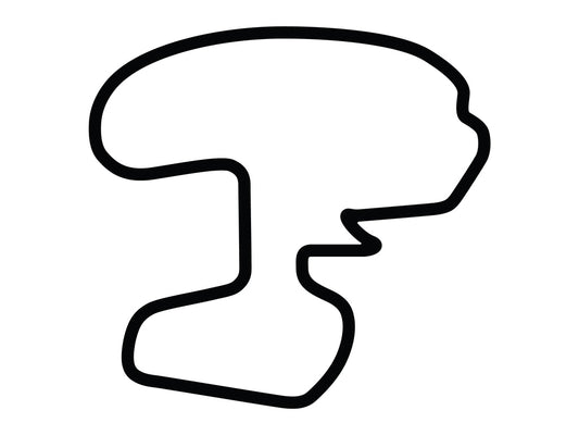 Texas World Speedway 2.8 Mile Decal - White - 5cm