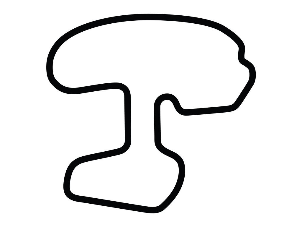 Texas World Speedway 2.9 Mile Decal - White - 5cm