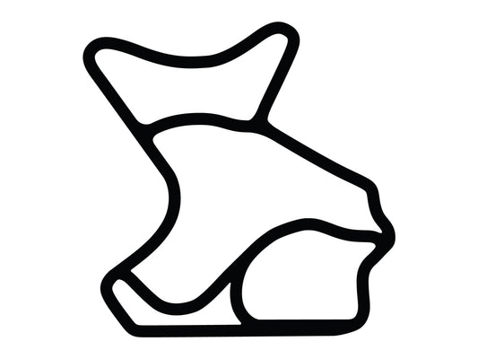 Morgan Park Raceway 2009 Decal - White - 5cm