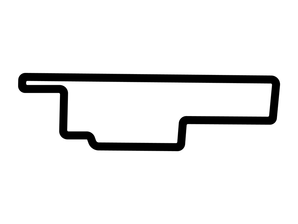 Detroit Grand Prix 2023 Decal - White - 5cm